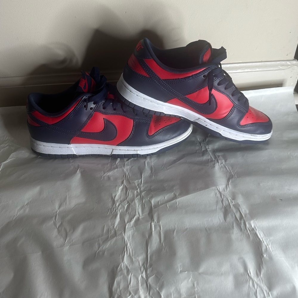 Nike Kids Red and Blue Sneakers